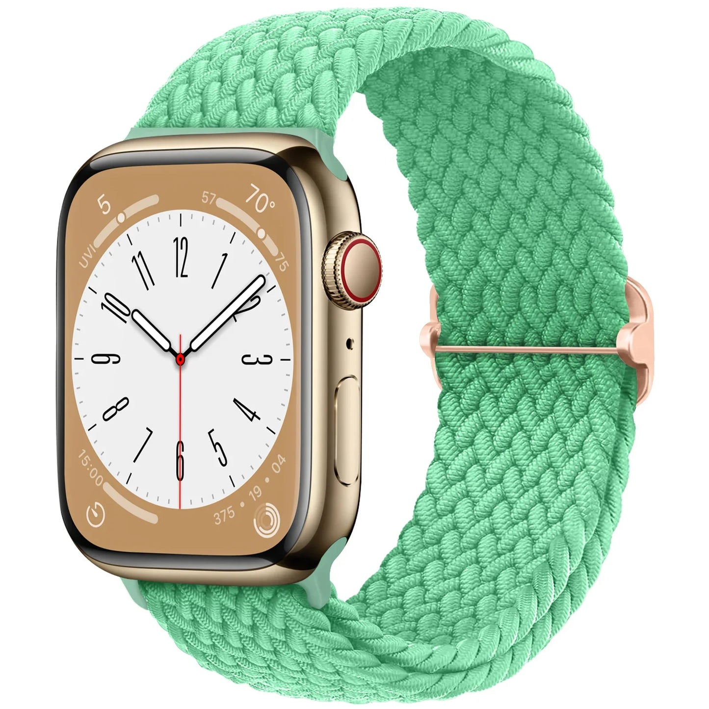 Braided Solo Loop Apple Watch Band – Stretch Nylon Bracelet Strap for Series SE, 6–11 & Ultra 2 (40mm–49mm) Adjustable Correa