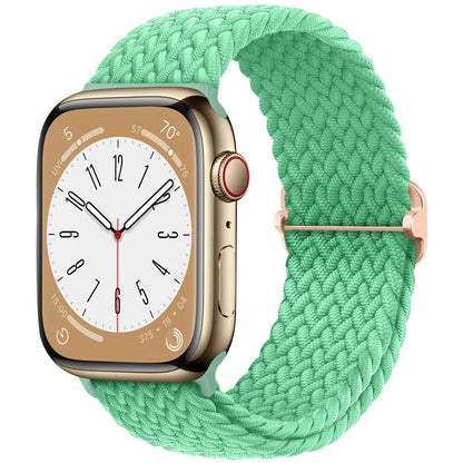 Braided Solo Loop Apple Watch Band – Stretch Nylon Bracelet Strap for Series SE, 6–11 & Ultra 2 (40mm–49mm) Adjustable Correa