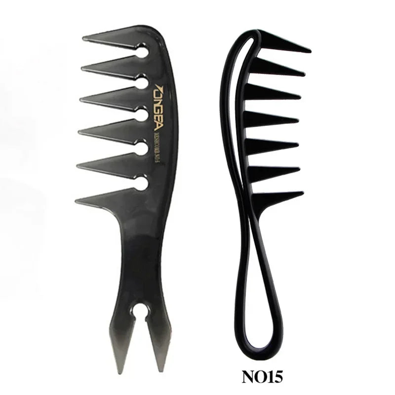 Men's Professional Wide Tooth Hair Comb & Brush – Barber-Grade Hair Styling Tool for Men