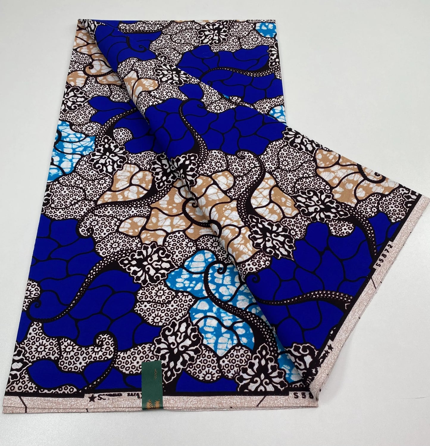 African Ankara Wax Print Fabric - 100% Cotton Soft Nigerian Real Wax Material for Women’s Party Dresses