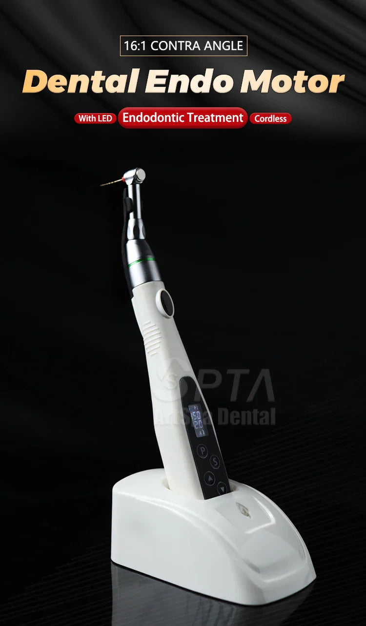 SPTA 16:1 Contra Angle Low Speed Turbine Handpiece – Reciprocating Root Canal File for Endodontic Treatment