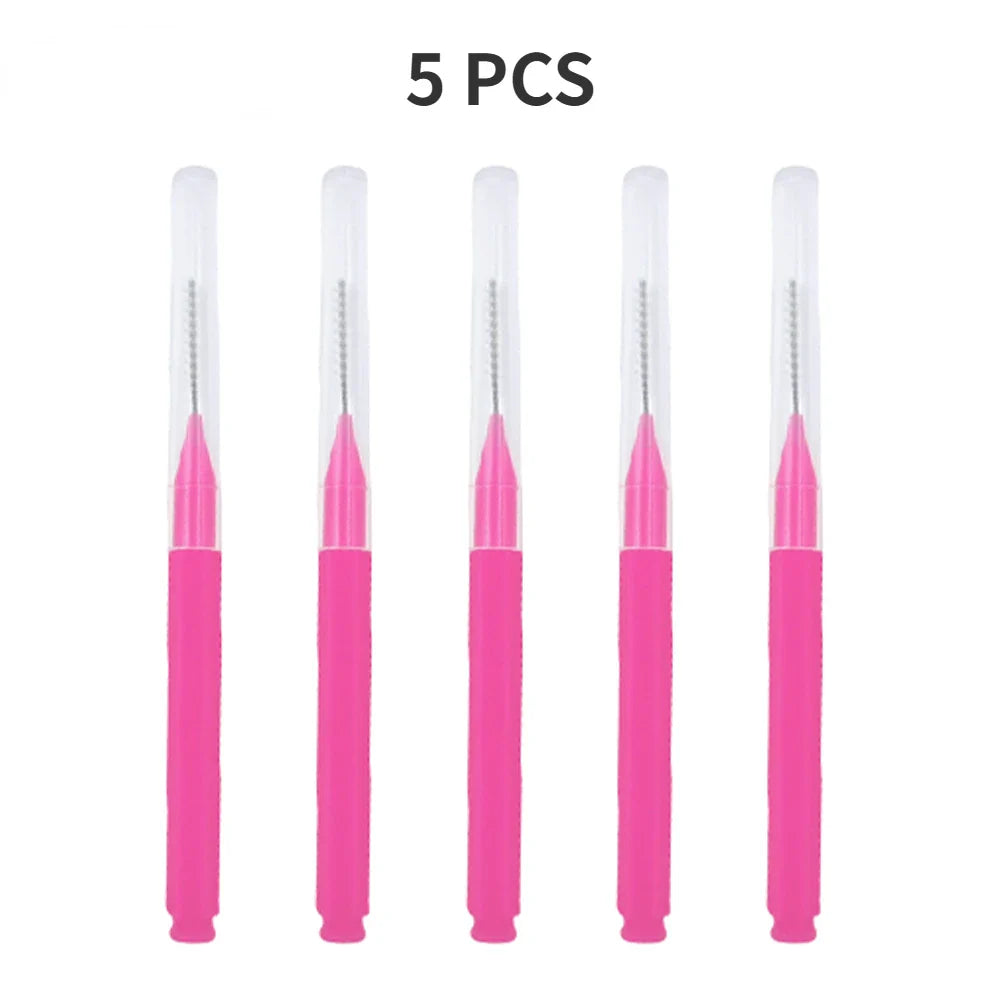 5/10/50PCS Mini Eyebrow & Lash Brushes – Disposable Bendable Brow Perm & Micro Eyelash Applicator Tools