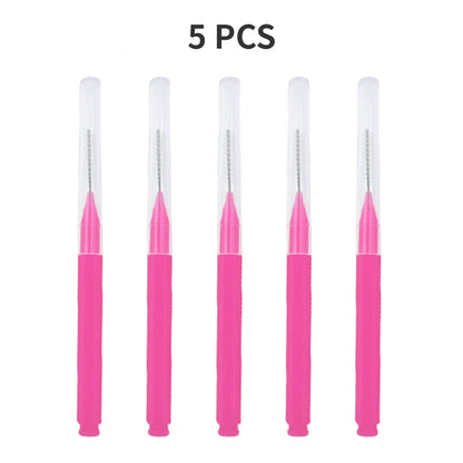 5/10/50PCS Mini Eyebrow & Lash Brushes – Disposable Bendable Brow Perm & Micro Eyelash Applicator Tools