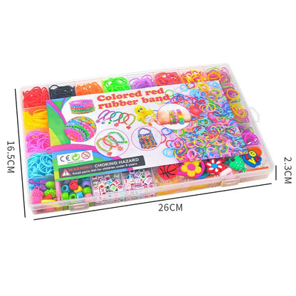 Creative Rainbow Loom Bands Set – Colorful DIY Rubber Bracelet Making Kit for Girls’ Crafts and Birthday Gifts