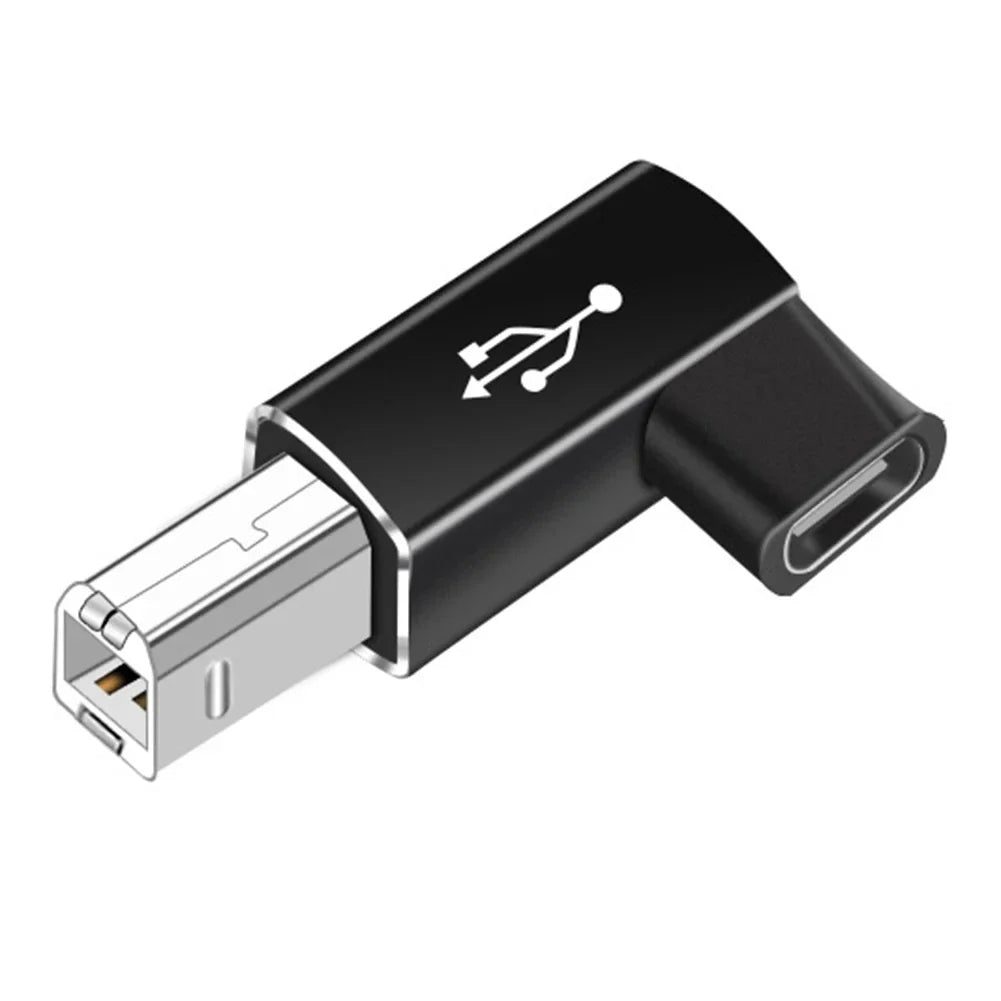 NNBILI USB B to USB Type C Adapter - USB Transfer Converter for Printer, Scanner, MIDI Controller & Keyboard Devices