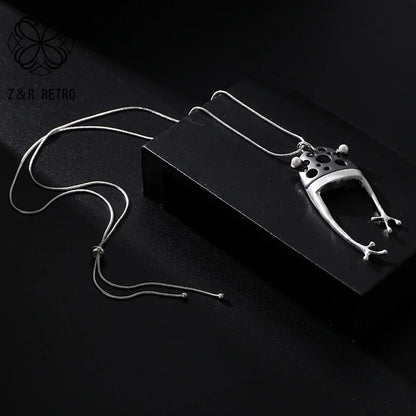 Vintage Long Chain Necklace – Irregular Gothic Pendant Jewelry for Women, 2023 Trendy Fashion Accessories