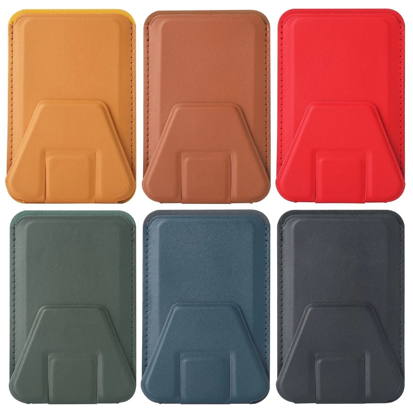 Premium Apple MagSafe Leather Card Holder Wallet Case for iPhone 14 Pro, 13, 12 - Stylish Adsorption Phone Bag Cover
