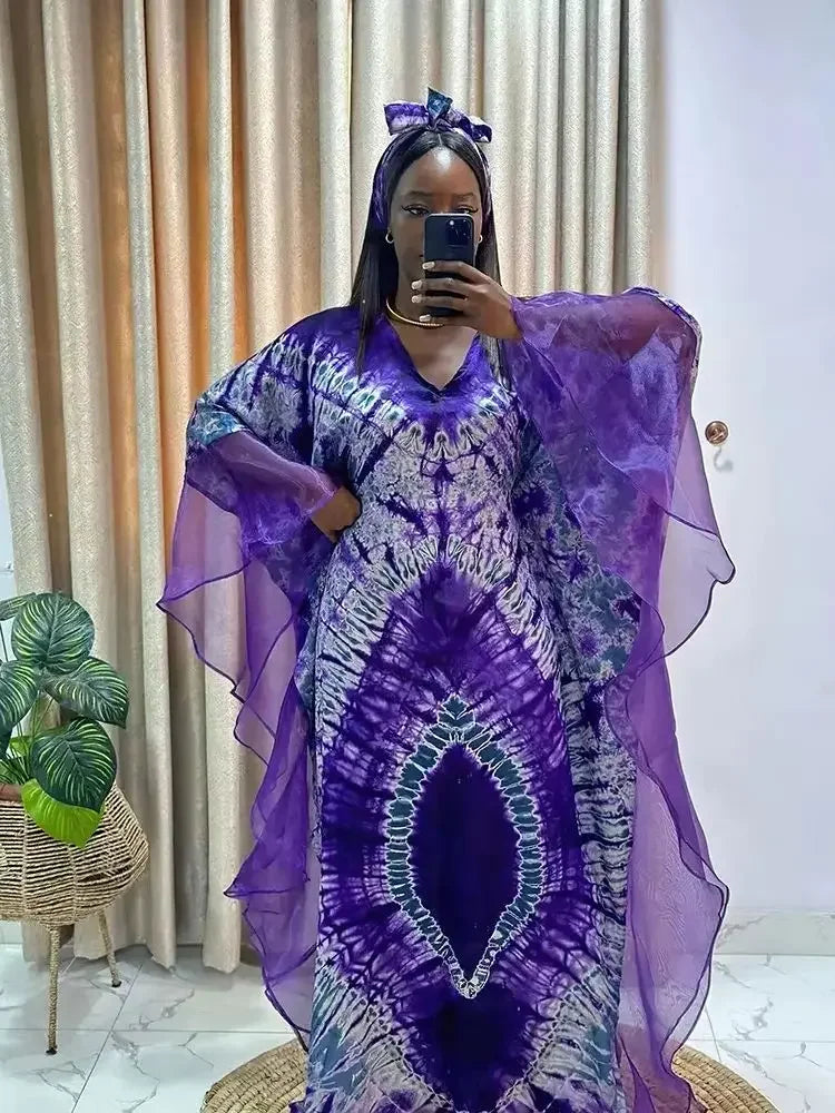 African Traditional Maxi Dress - Dashiki Ankara Kaftan Gown Abaya Outfit