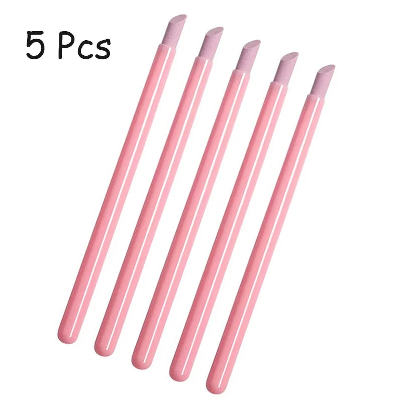 1/5Pcs Nail Art Quartz Grinding Pen - Cuticle Remover Tool for Gel Polish Manicure & Nail Care