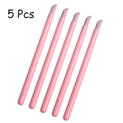 1/5Pcs Nail Art Quartz Grinding Pen - Cuticle Remover Tool for Gel Polish Manicure & Nail Care