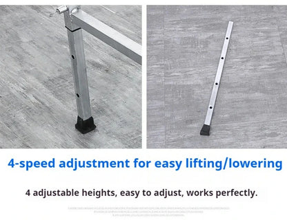 Foldable Steel Scaffolding Ladder – Portable Construction Workbench & Elevated Platform for Home Decoration, Renovation & Heavy-Duty Building Use