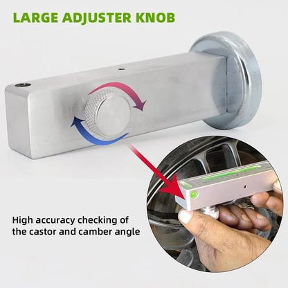 Automobile 4-Wheel Magnetic Level Camber Gauge Tool – Adjustable Wheel Alignment & Wheel Positioning Tool for Car Repair