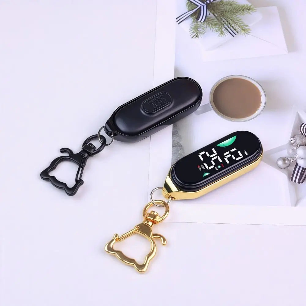 LED Digital Pocket Watch - Waterproof Hanging Carabiner Watch with Luminous Display for Kids & Adults