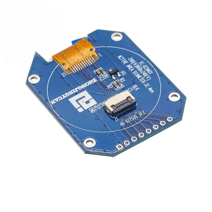 1.28 Inch 7PIN 8PIN SPI TFT LCD Module - Round Color Display Screen with GC9A01 Driver PCB Board