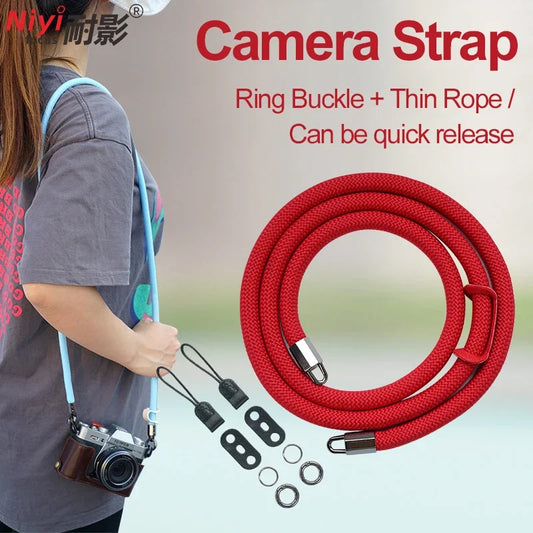 Universal Camera Shoulder Strap - Adjustable Neck Lanyard for Nikon Canon Sony Panasonic Leica Pentax Fujifilm Mirrorless DSLR Cameras