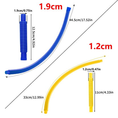Colorful Telescopic Pop Tubes Fidget Toy Set (10–30PCS) – Sensory Stress Relief Toys for Adults & Kids