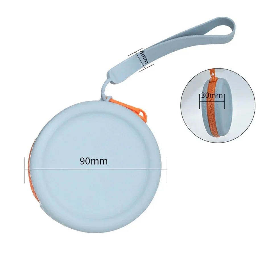 Silicone Dog Treat Training Bag - Waterproof Outdoor Snack Pouch for Pet Training & Walking