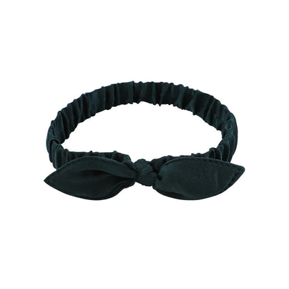 Vintage Boho Suede Headbands for Women – Soft Solid Print Cross Knot Elastic Hairbands & Bandanas for Girls