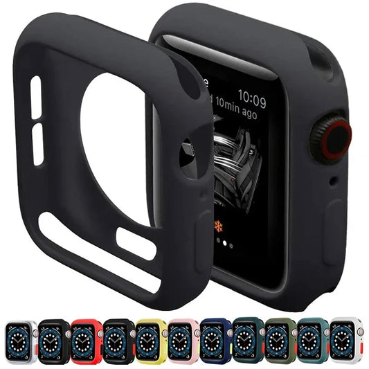 Silicone Protective Case for Apple Watch Series & Ultra - Shockproof Cover for 38mm–49mm Models
