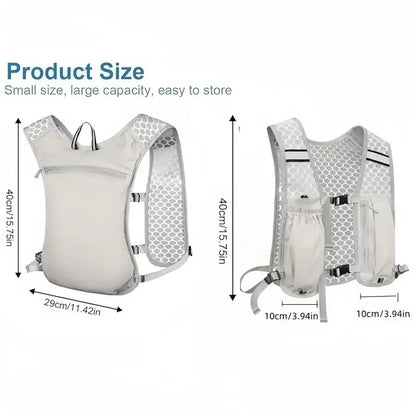 Lightweight Running Hydration Vest Backpack – Marathon Hiking Cycling Chest Pack with Phone Pocket