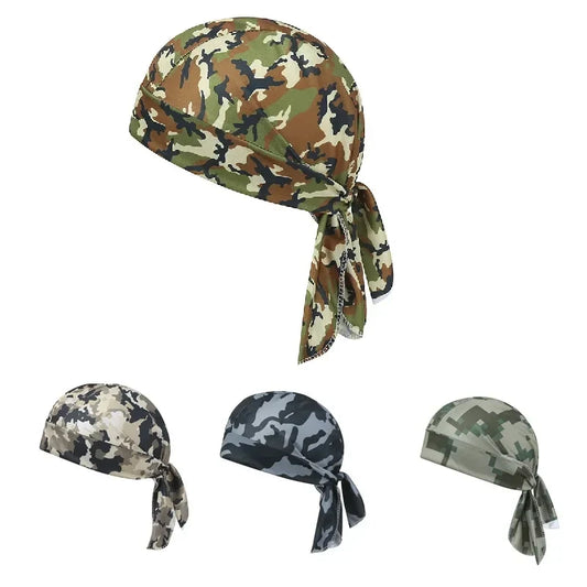 Camouflage Headband Bandana - Breathable Sun Protection Headscarf for Cycling, Sports & Outdoor Wear