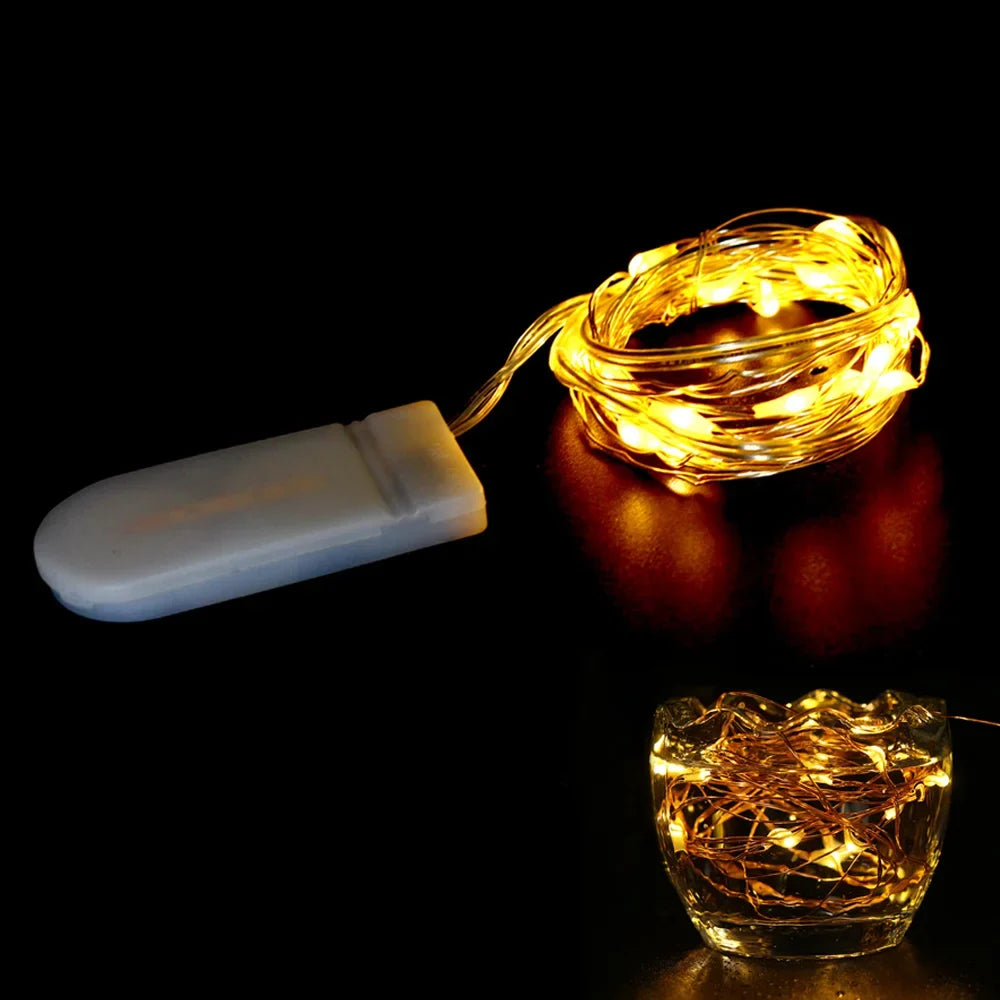 LED Copper Wire Fairy Lights - Waterproof Battery Operated String Lights for Wedding, Party, Christmas & DIY Decorations