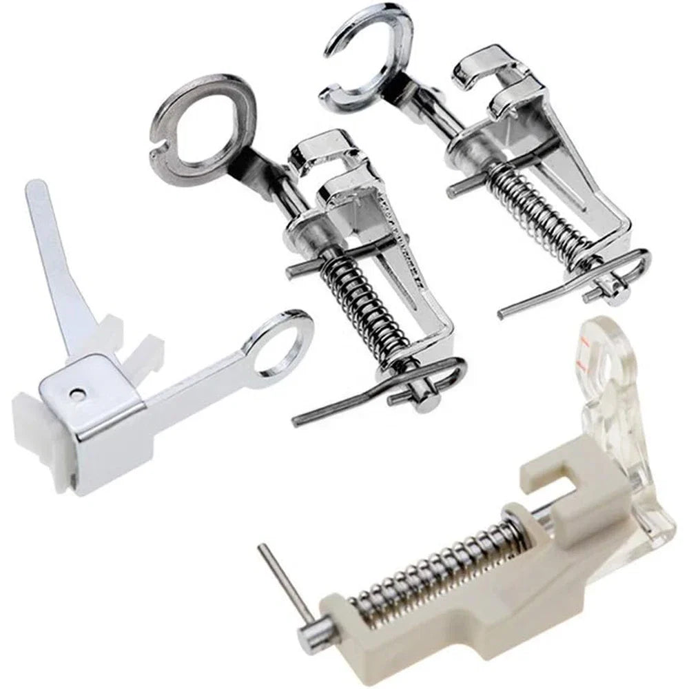 4-Piece Free Motion Quilting Presser Foot Set - Low Shank Embroidery & Darning Feet for Sewing Machines