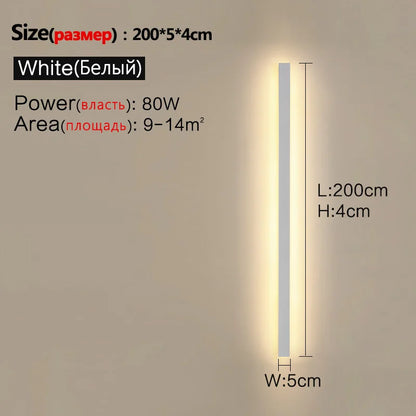 Waterproof Outdoor Wall Light – LED Garden Lamp, Modern Nordic Style for Living Room & TV Background, IP65, 110/220V Wall Washer