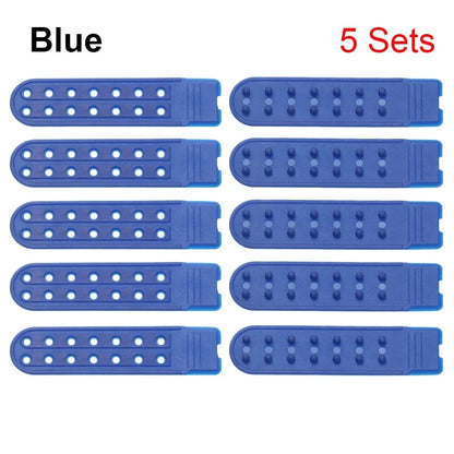 5 Sets Snapback Strap Replacement - 7 Hole Colorful Hat Repair Buckle Clips for Baseball Cap Accessories