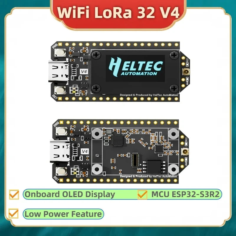 Heltec WiFi LoRa32 Board - V3/V4 ESP32-S3 SX1262 LoRa WiFi BLE Development Board for IoT & Meshtastic