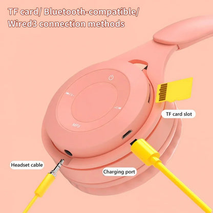 Y08 Wireless Bluetooth Headphones - Stereo Gaming Headset with Mic for Mobile & Tablet
