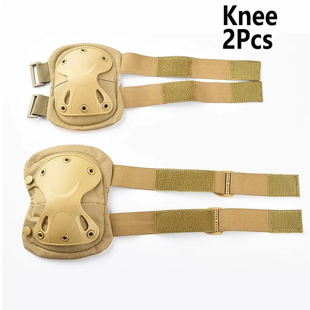 Tactical Knee & Elbow Pads Set - Professional Combat Protective Gear (2-Piece Set)