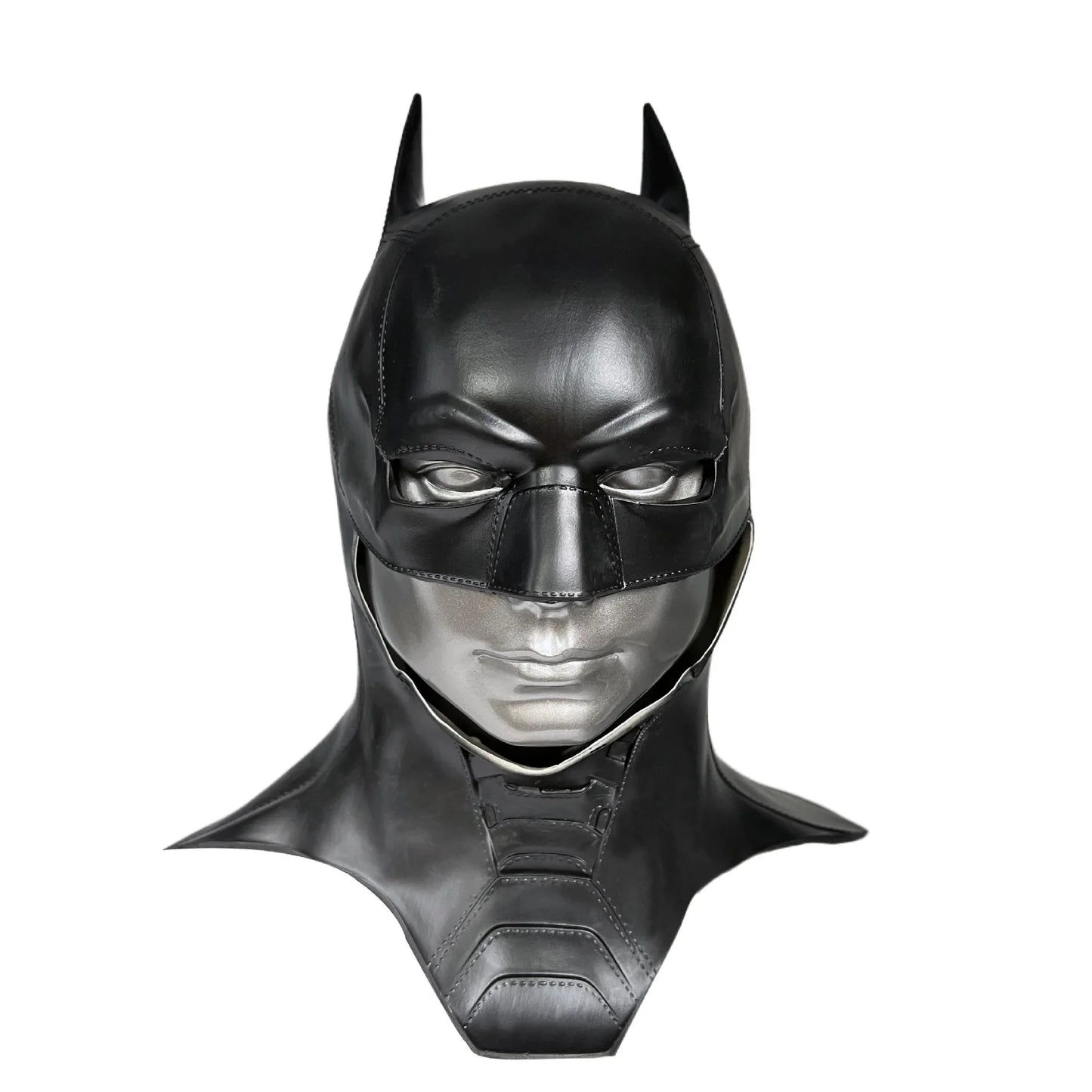 Cafele 2022 Batman Cosplay Costume for Men – Bruce Wayne Halloween Outfit with Black Latex Masquerade Mask