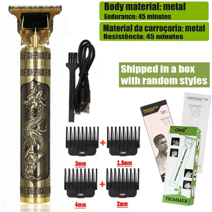 T9 Electric Hair Clipper & Beard Trimmer — 0mm Precision Body Hair Shaver for Men, Professional Haircut & Grooming