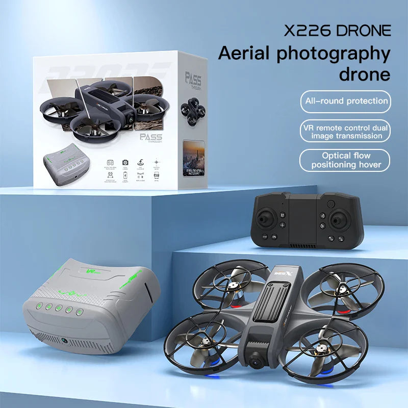 X266 Mini RC Drone – 8K HD Dual Camera, 6-Axis Headless Quadcopter with 360° Flip, Remote Control Helicopter Toy for Boys