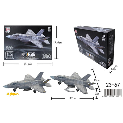 Military Building Blocks Set - F22 Fighter Jet M1A2 Tank & Helicopter Model Toys for Boys Christmas Gifts