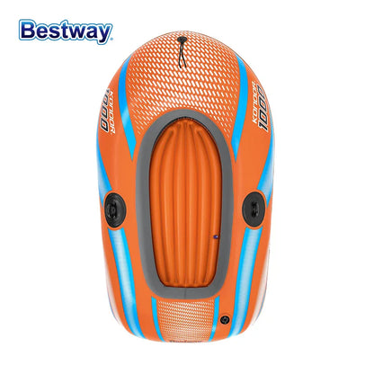 Bestway 61136/61140/61142/61146 Heavy-Duty Inflatable Kayak – 1-3 Person PVC Rafting Boat for Adventure & Thrilling Rides