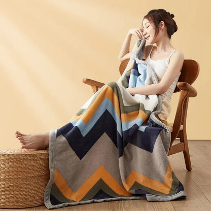 Extra Soft Flannel Blanket – Thickened Nap and Air Conditioning Blanket for Cozy Comfort