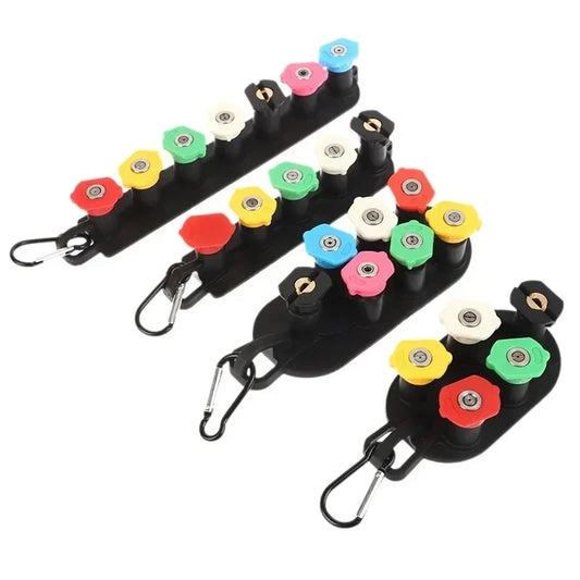 Pressure Washer Nozzle Set - 5/7Pcs Color-Coded 1/4" Quick Connect Spray Tips with Holder for Car & Home Cleaning