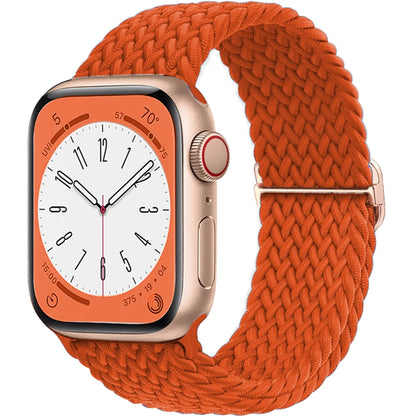 Braided Solo Loop Apple Watch Band – Adjustable Nylon Strap for iWatch Series SE, 4–8 & Ultra (40mm–49mm) Bracelet Wristband