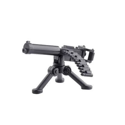 Military Building Blocks Soldier Set - Tactical Weapons Figures with Gatling Gun, Rifle, Mortar & Accessories Toy Kit