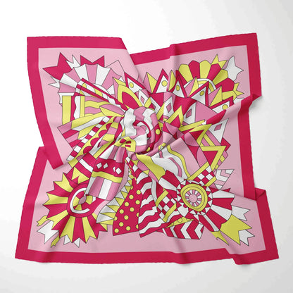 70x70cm Chiffon Square Scarf - 2025 Printed Foulard Neck & Hair Fashion Accessory for Women