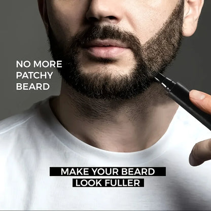 Beard Filling Pen Kit - Waterproof Beard Enhancer Pencil with Shaping Brush
