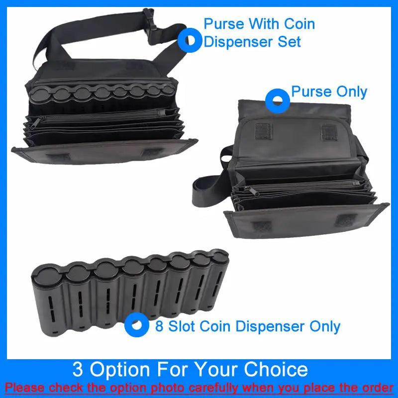 Multi-Pocket Waist Bag – Portable Euro Coin Holder & Money Storage Wallet for Waiters, Drivers & Phones