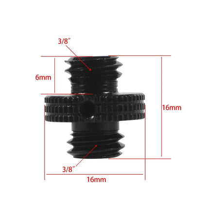Reinforced Camera Screw Adapter - 1/4 to 3/8 Inch Male Female Thread Converter for Tripod Monopod Ball Head Light Bike Mount