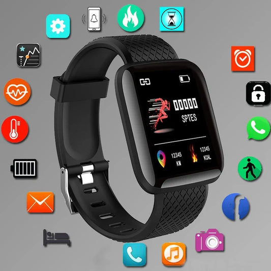 Smartwatch for Men & Women – Fitness Monitor, Message Alerts, Compatible with Xiaomi & Huawei, Perfect Birthday Gift