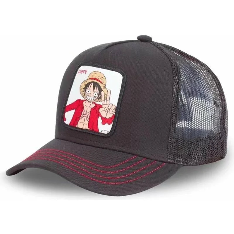 LUFFY Embroidered Baseball Cap - Adjustable Outdoor Hip Hop Hat for Men & Women Spring Summer Fashion