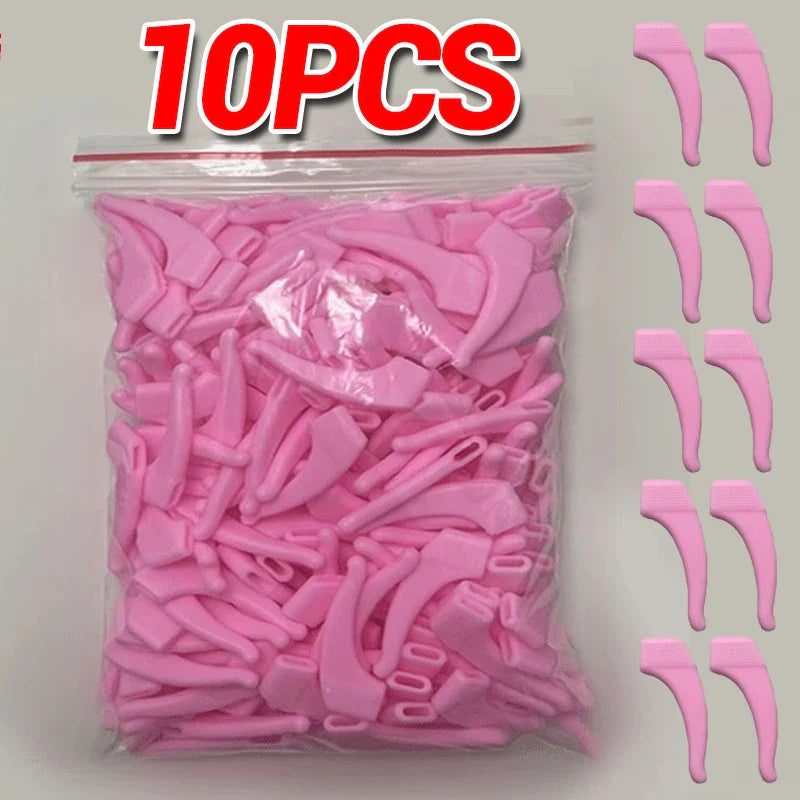 Anti-Slip Silicone Ear Hooks for Glasses | Elastic Eyewear Grip, Temple Holder & Fastener Accessories