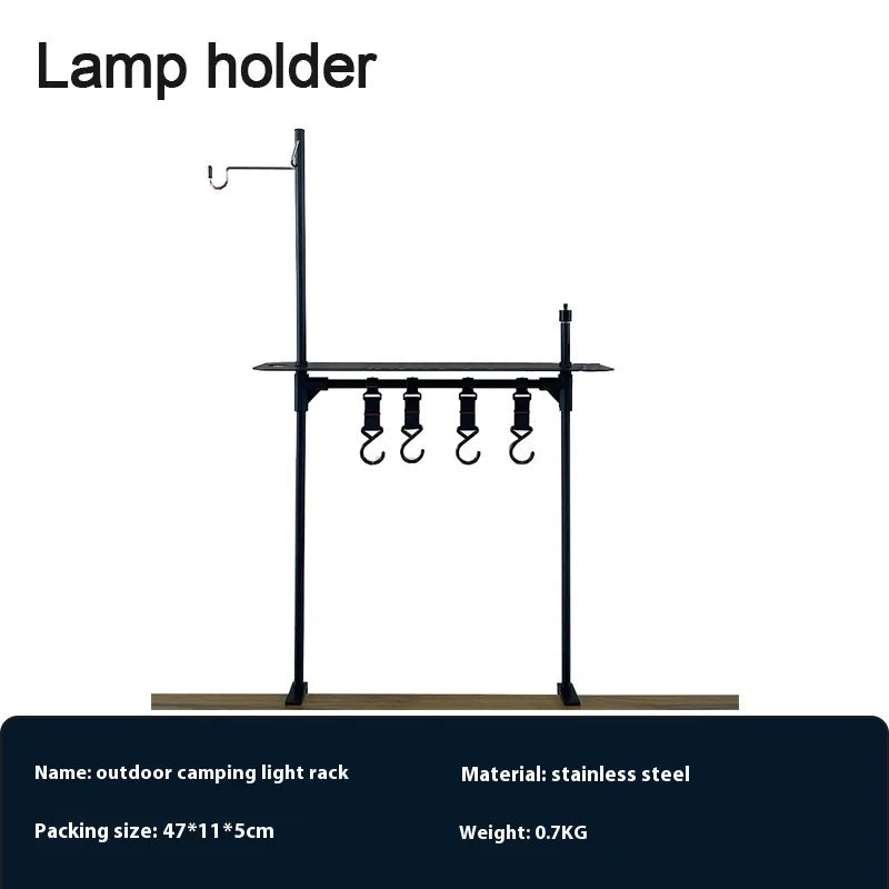 Lohascamping Folding IGT Table – Lightweight Adjustable Backpack Table for BBQ, Burner & Multifunctional Use