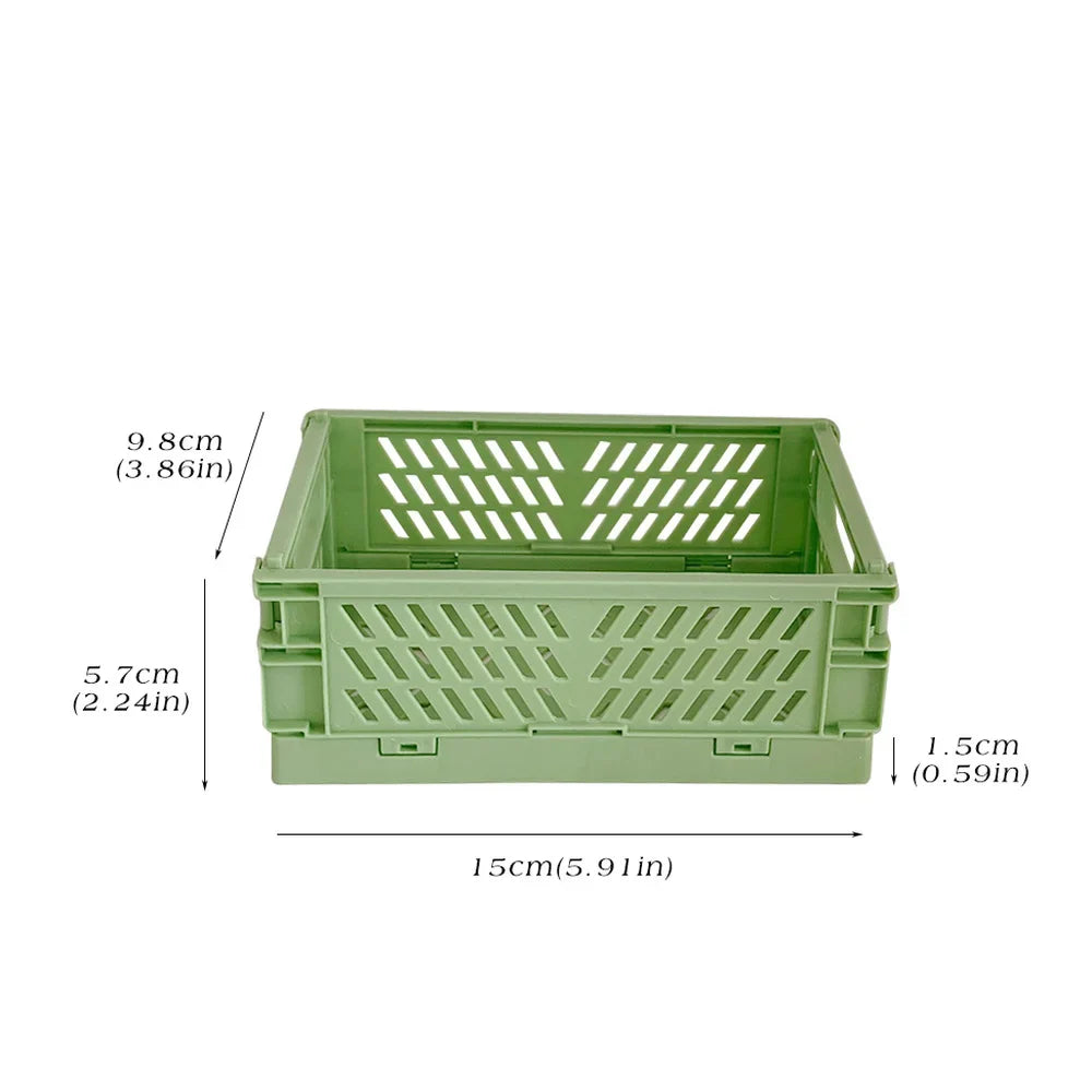 Mr.Paper 6-Style Plastic Stationery Organizer – Stackable, Foldable Desk Holder for Students and Office Supplies